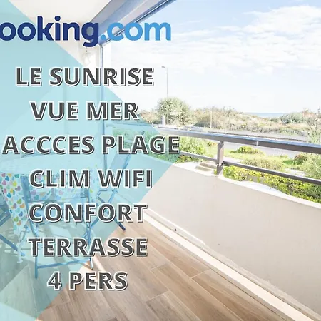 Apartment Le Sunrise: Beachfront Comfort With Sea Views And Dual Terraces La Grande-Motte